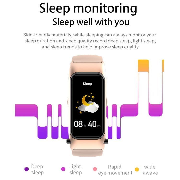 X4 1.14 inch HD Screen Bluetooth Earphone Smart Bracelet, Support Sleep Monitoring / Body Temperature Monitoring / Heart Rate Monitoring