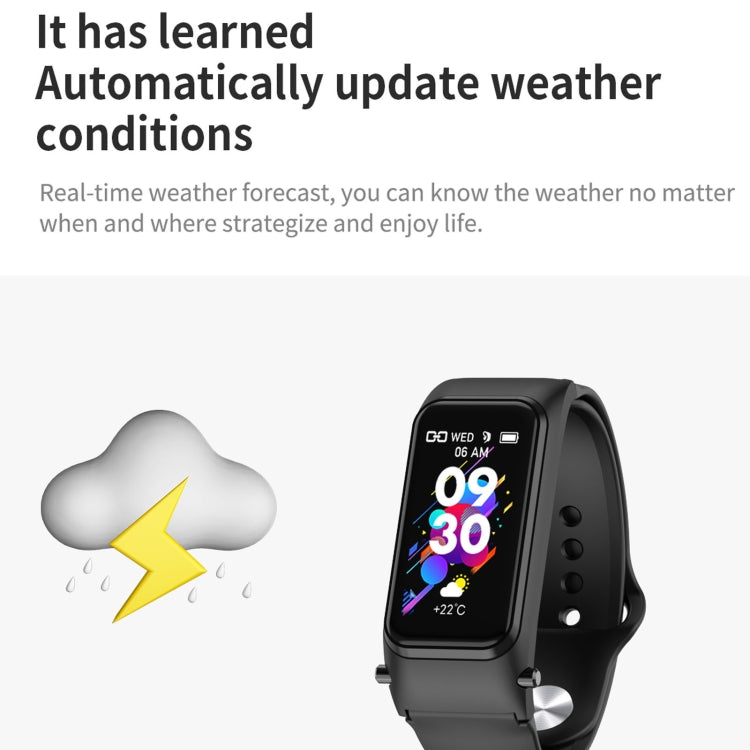 X4 1.14 inch HD Screen Bluetooth Earphone Smart Bracelet, Support Sleep Monitoring / Body Temperature Monitoring / Heart Rate Monitoring