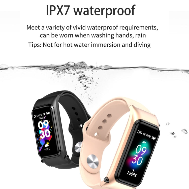 X4 1.14 inch HD Screen Bluetooth Earphone Smart Bracelet, Support Sleep Monitoring / Body Temperature Monitoring / Heart Rate Monitoring