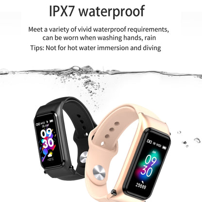 X4 1.14 inch HD Screen Bluetooth Earphone Smart Bracelet, Support Sleep Monitoring / Body Temperature Monitoring / Heart Rate Monitoring