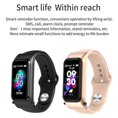 X4 1.14 inch HD Screen Bluetooth Earphone Smart Bracelet, Support Sleep Monitoring / Body Temperature Monitoring / Heart Rate Monitoring