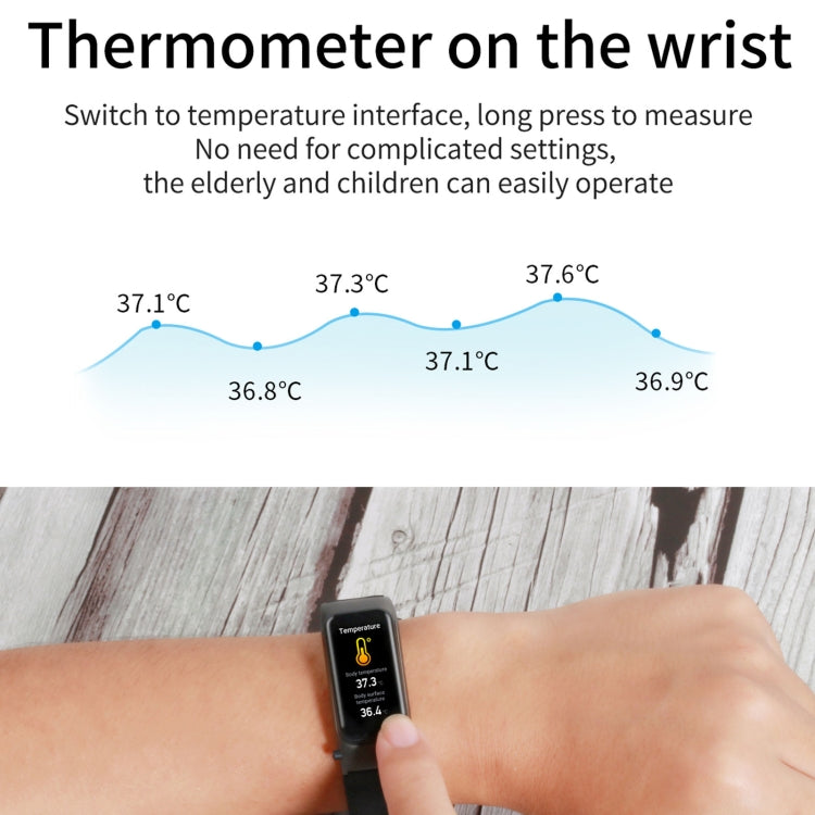 X4 1.14 inch HD Screen Bluetooth Earphone Smart Bracelet, Support Sleep Monitoring / Body Temperature Monitoring / Heart Rate Monitoring