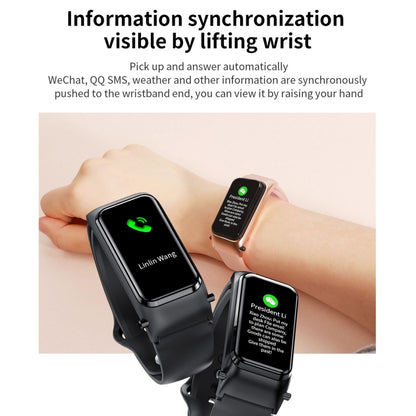 X4 1.14 inch HD Screen Bluetooth Earphone Smart Bracelet, Support Sleep Monitoring / Body Temperature Monitoring / Heart Rate Monitoring