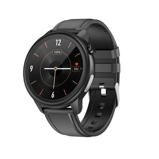 E80 Bracelet connecté étanche IP68 avec écran couleur TFT 1,3 pouce, prise en charge de la surveillance de l'oxygène sanguin / de la température corporelle / de la fréquence cardiaque, style : bracelet en cuir