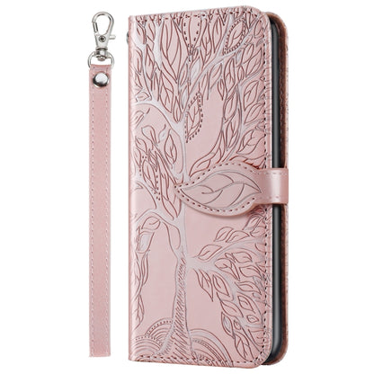 Life of Tree Embossing Pattern Horizontal Flip Leather Case with Holder & Card Slot & Wallet & Photo Frame & Lanyard, For Google Pixel 4a, For Google Pixel 4a 5G, For Google Pixel 5, For Xiaomi Redmi K30