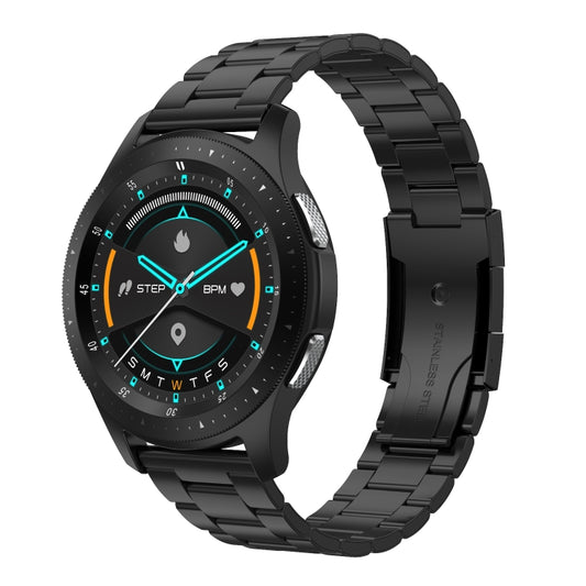 W68 Bracelet intelligent étanche IP67 avec écran tactile de 1,54 pouce, prend en charge la surveillance de l'oxygène sanguin / les appels Bluetooth / la surveillance de la fréquence cardiaque, style : bracelet en acier