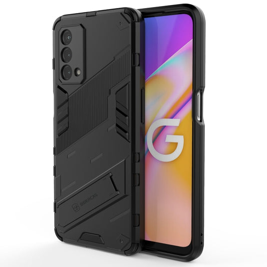Punk Armor 2 in 1 PC + TPU Shockproof Case with Invisible Holder, For OPPO A93 5G, For OPPO A53 4G, For OPPO F17 Pro, For Realme C15, For Realme 7 Pro, For Realme 7, For OPPO Reno5 5G, For OPPO Reno5 Pro, For OPPO Reno5 Pro+, For Realme V15            ...