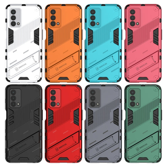 Punk Armor 2 in 1 PC + TPU Shockproof Case with Invisible Holder, For OPPO A93 5G, For OPPO A53 4G, For OPPO F17 Pro, For Realme C15, For Realme 7 Pro, For Realme 7, For OPPO Reno5 5G, For OPPO Reno5 Pro, For OPPO Reno5 Pro+, For Realme V15            ...