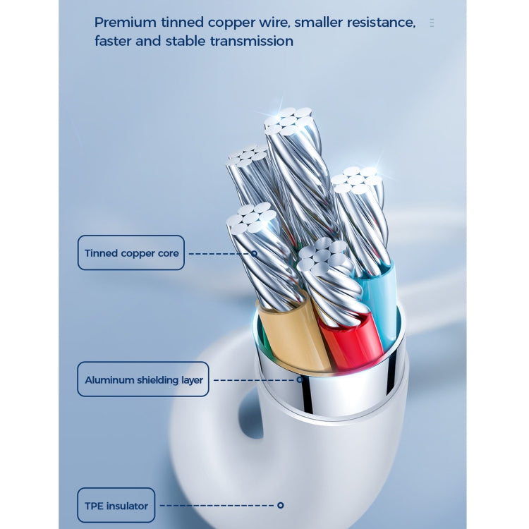 JOYROOM S-1230M3 60W PD Type-C / USB-C to Type-C / USB-C Fast Charging Data Cable