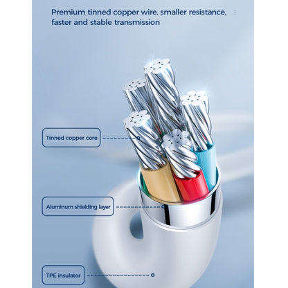 JOYROOM S-1230M3 60W PD Type-C / USB-C to Type-C / USB-C Fast Charging Data Cable