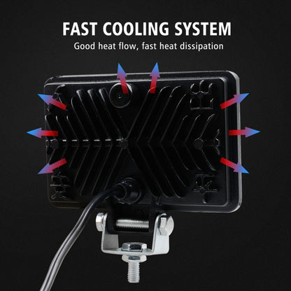 2 PCS WUPP CS-1243A1 Car 4 inch Square 20LEDs Highlight Work Light Modified Spotlight, CS-1243A1