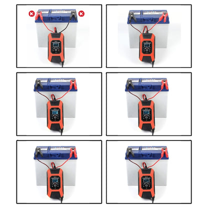 FOXSUR Auto- / Motorrad-Reparatur-Ladegerät 12V 7A 7-stufig + Mehrfach-Batterie-Modus Bleisäure-Batterieladegerät, US-Stecker, EU-Stecker, UK-Stecker