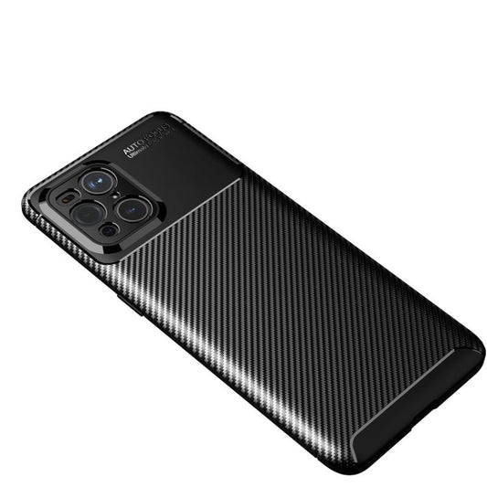 Carbon Fiber Texture Shockproof TPU Case, For OPPO Find X3, For OPPO Realme GT 5G