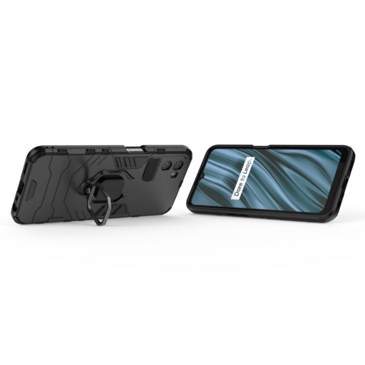 Shockproof PC + TPU Protective Case with Magnetic Ring Holder, For OPPO Realme V11 5G