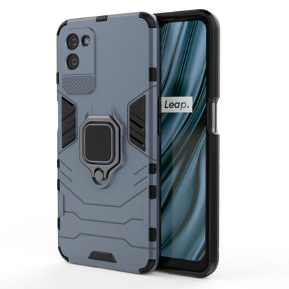 Shockproof PC + TPU Protective Case with Magnetic Ring Holder, For OPPO Realme V11 5G