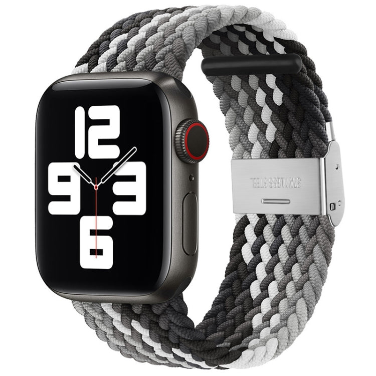Braided + Stainless Steel Replacement Watchbands For Apple Watch Series 6 & SE & 5 & 4 40mm / 3 & 2 & 1 38mm, For Apple Watch Series 8&7 41mm / SE 2&6&SE&5&4 40mm / 3&2&1 38mm, For Apple Watch Series 7 41mm / 6 & SE & 5 & 4 40mm                        ...