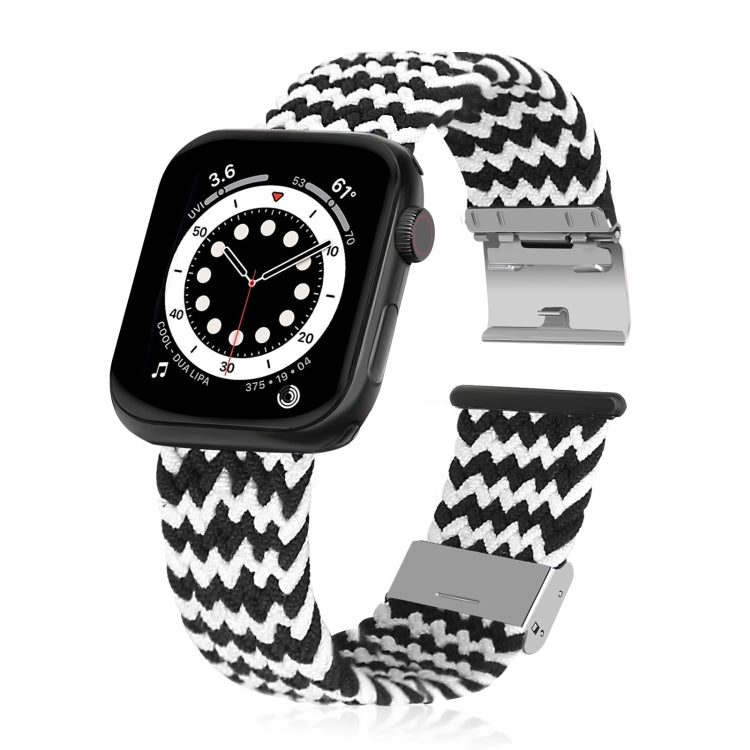 Braided + Stainless Steel Replacement Watchbands For Apple Watch Series 6 & SE & 5 & 4 40mm / 3 & 2 & 1 38mm, For Apple Watch Series 8&7 41mm / SE 2&6&SE&5&4 40mm / 3&2&1 38mm, For Apple Watch Series 7 41mm / 6 & SE & 5 & 4 40mm������������������������...