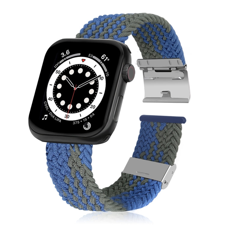 Braided + Stainless Steel Replacement Watchbands For Apple Watch Series 6 & SE & 5 & 4 40mm / 3 & 2 & 1 38mm, For Apple Watch Series 8&7 41mm / SE 2&6&SE&5&4 40mm / 3&2&1 38mm, For Apple Watch Series 7 41mm / 6 & SE & 5 & 4 40mm������������������������...