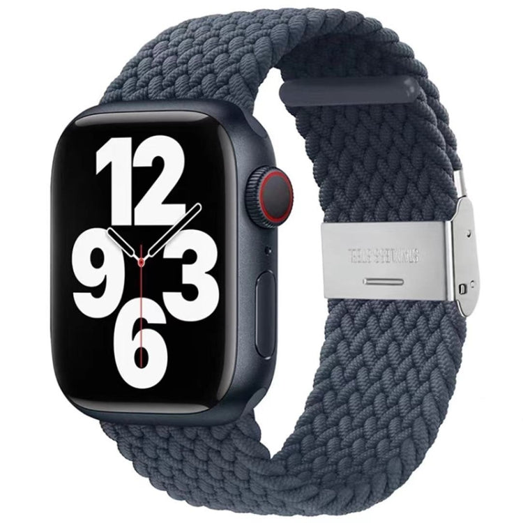Braided + Stainless Steel Replacement Watchbands For Apple Watch Series 6 & SE & 5 & 4 40mm / 3 & 2 & 1 38mm, For Apple Watch Series 8&7 41mm / SE 2&6&SE&5&4 40mm / 3&2&1 38mm, For Apple Watch Series 7 41mm / 6 & SE & 5 & 4 40mm                        ...