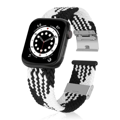 Braided + Stainless Steel Replacement Watchbands For Apple Watch Series 6 & SE & 5 & 4 44mm / 3 & 2 & 1 42mm, For Apple Watch Ultra 49mm / Series 8&7 45mm / SE 2&6&SE&5&4 44mm / 3&2&1 42mm, For Apple Watch Series 7 45mm / 6 & SE & 5 & 4 44mm�����������...