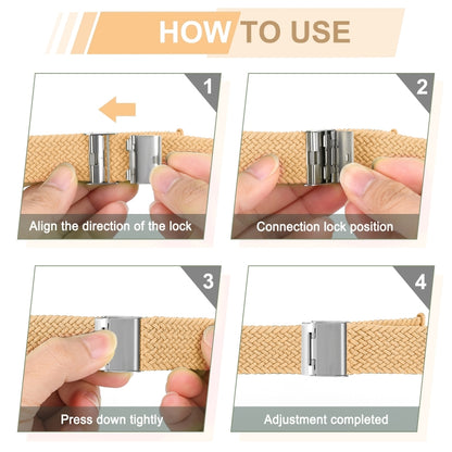 Braided + Stainless Steel Replacement Watchbands For Apple Watch Series 6 & SE & 5 & 4 44mm / 3 & 2 & 1 42mm