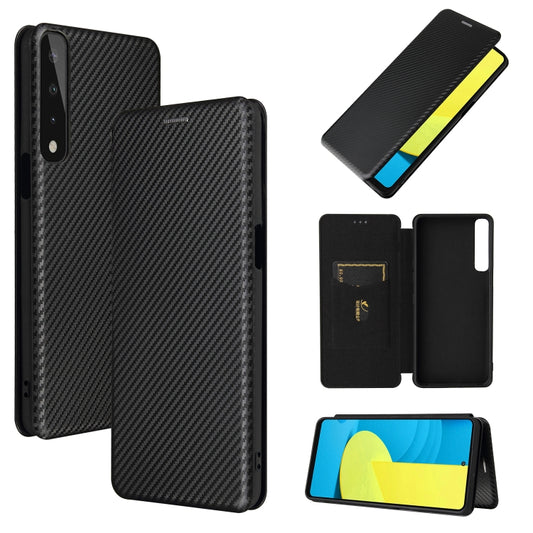 Carbon Fiber Texture Magnetic Horizontal Flip TPU + PC + PU Leather Case with Card Slot, For LG Stylo 7, For OPPO Realme V11 5G, For OPPO Reno5 Pro+, For OPPO Find X3 Neo, For OnePlus 9 Pro