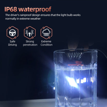 2 PCS DC9-36V / 25W / 6000K / 2500LM IP68 Waterproof Car LED Headlight, F2 9005 / HB3 / H10