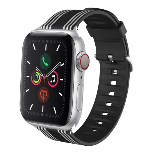 Silicone Replaceable Watch Strap, For Apple Watch Ultra 49mm / Series 8&7 45mm / SE 2&6&SE&5&4 44mm / 3&2&1 42mm, For Apple Watch Series 8&7 41mm / SE 2&6&SE&5&4 40mm / 3&2&1 38mm, For Apple Watch Series 7 45mm / 6 & SE & 5 & 4 44mm / 3 & 2 & 1 42mm