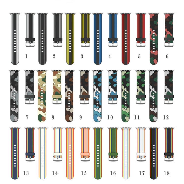 Silicone Replaceable Watch Strap, For Apple Watch Ultra 49mm / Series 8&7 45mm / SE 2&6&SE&5&4 44mm / 3&2&1 42mm, For Apple Watch Series 8&7 41mm / SE 2&6&SE&5&4 40mm / 3&2&1 38mm, For Apple Watch Series 7 45mm / 6 & SE & 5 & 4 44mm / 3 & 2 & 1 42mm���...