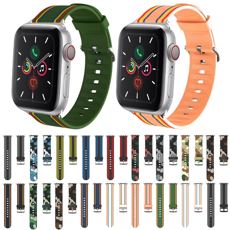 Silicone Replaceable Watch Strap, For Apple Watch Ultra 49mm / Series 8&7 45mm / SE 2&6&SE&5&4 44mm / 3&2&1 42mm, For Apple Watch Series 8&7 41mm / SE 2&6&SE&5&4 40mm / 3&2&1 38mm, For Apple Watch Series 7 45mm / 6 & SE & 5 & 4 44mm / 3 & 2 & 1 42mm���...