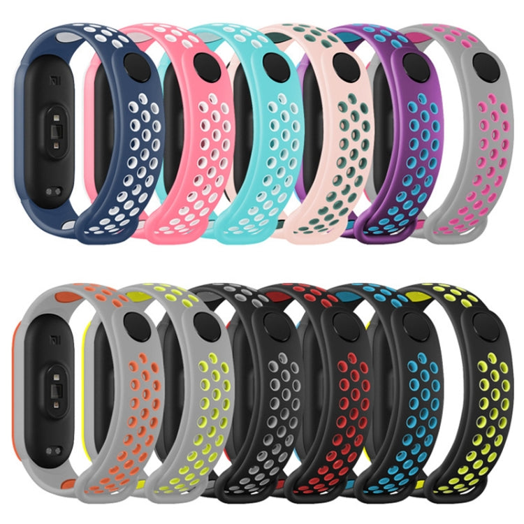 For Xiaomi Mi Band 6 (CA8856) Breathable Silicone Replacement Strap Watchband with Holes