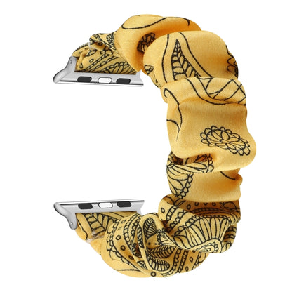 Fabric Hair Ring Replacement Strap Watchband For, Apple Watch Series 8&7 45mm / SE 2&6&SE&5&4 44mm / 3&2&1 42mm, Apple Watch Series 8&7 41mm / SE 2&6&SE&5&4 40mm / 3&2&1 38mm