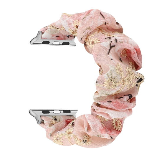 Fabric Hair Ring Replacement Strap Watchband, For Apple Watch Ultra 49mm / Series 8&7 45mm / SE 2&6&SE&5&4 44mm / 3&2&1 42mm, For Apple Watch Series 8&7 41mm / SE 2&6&SE&5&4 40mm / 3&2&1 38mm