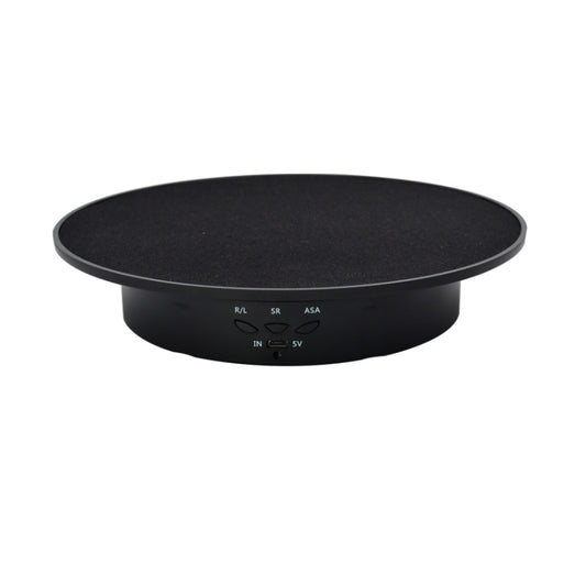 20cm USB Electric Rotating Turntable Display Stand Video Shooting Props Turntable for Photography, Load: 8kg, 20cm(Black Velvet), 20cm (White Base Black Velvet), 20cm (White Base White Velvet)