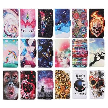 Painted Pattern Horizontal Flip Leathe Case, For OPPO Realme 5, For OPPO Realme 5 Pro, For OPPO Reno3, For OPPO Reno4, For OPPO Reno4 Lite, For OPPO F17 Pro, For OPPO Reno4 Pro