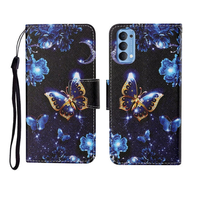 Painted Pattern Horizontal Flip Leathe Case, For OPPO Realme 5, For OPPO Realme 5 Pro, For OPPO Reno3, For OPPO Reno4, For OPPO Reno4 Lite, For OPPO F17 Pro, For OPPO Reno4 Pro