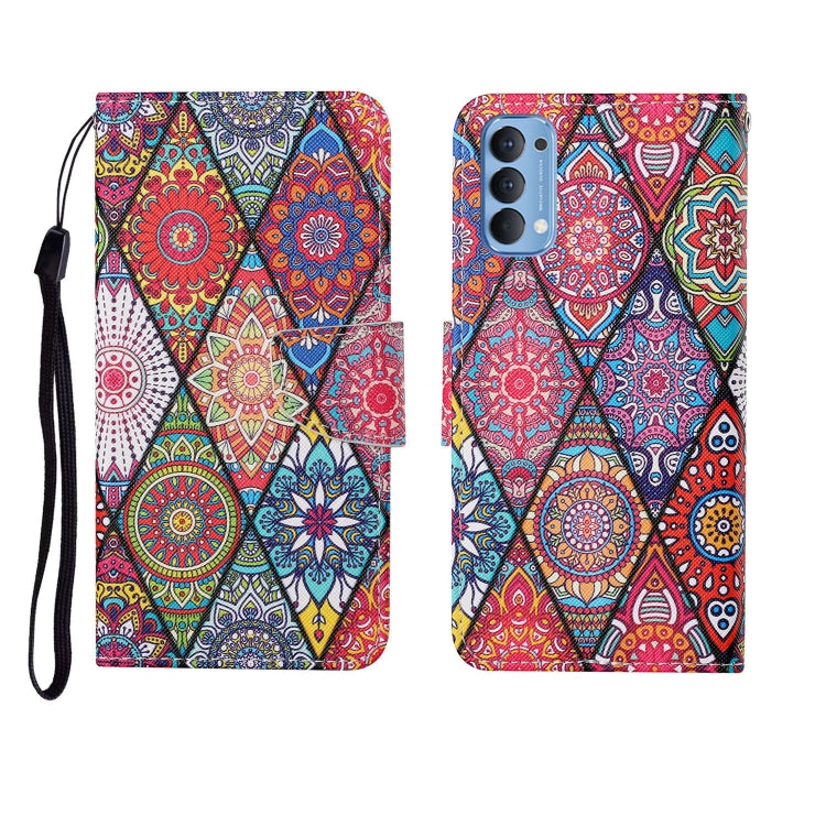 Painted Pattern Horizontal Flip Leathe Case, For OPPO Realme 5, For OPPO Realme 5 Pro, For OPPO Reno3, For OPPO Reno4, For OPPO Reno4 Lite, For OPPO F17 Pro, For OPPO Reno4 Pro