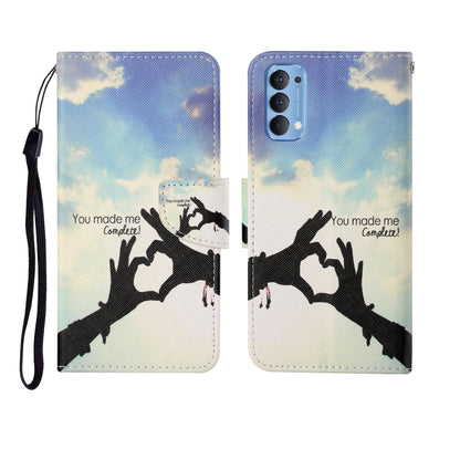 Painted Pattern Horizontal Flip Leathe Case, For OPPO Realme 5, For OPPO Realme 5 Pro, For OPPO Reno3, For OPPO Reno4, For OPPO Reno4 Lite, For OPPO F17 Pro, For OPPO Reno4 Pro