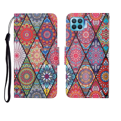 Painted Pattern Horizontal Flip Leathe Case, For OPPO Realme 5, For OPPO Realme 5 Pro, For OPPO Reno3, For OPPO Reno4, For OPPO Reno4 Lite, For OPPO F17 Pro, For OPPO Reno4 Pro