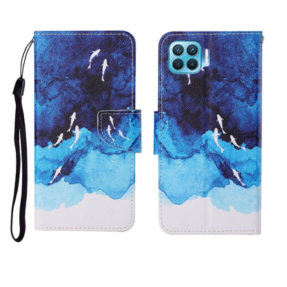 Painted Pattern Horizontal Flip Leathe Case, For OPPO Realme 5, For OPPO Realme 5 Pro, For OPPO Reno3, For OPPO Reno4, For OPPO Reno4 Lite, For OPPO F17 Pro, For OPPO Reno4 Pro