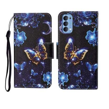 Painted Pattern Horizontal Flip Leathe Case, For OPPO Realme 5, For OPPO Realme 5 Pro, For OPPO Reno3, For OPPO Reno4, For OPPO Reno4 Lite, For OPPO F17 Pro, For OPPO Reno4 Pro