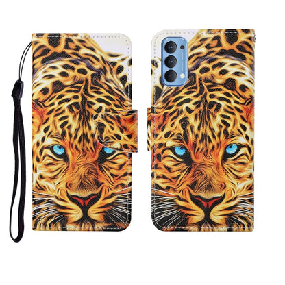Painted Pattern Horizontal Flip Leathe Case, For OPPO Realme 5, For OPPO Realme 5 Pro, For OPPO Reno3, For OPPO Reno4, For OPPO Reno4 Lite, For OPPO F17 Pro, For OPPO Reno4 Pro