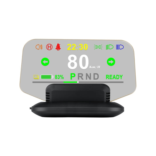 T1 Écran tête haute HUD 5,1 pouces pour voiture, affichage d'alarme de survitesse / pourcentage de batterie restante pour Tesla Model 3 / Y, T1 HUD