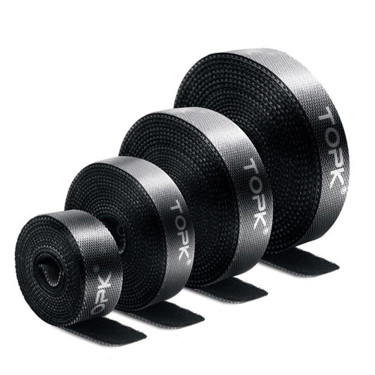 Lot de 4 attaches auto-agrippantes réutilisables et séparables en nylon, 1 m