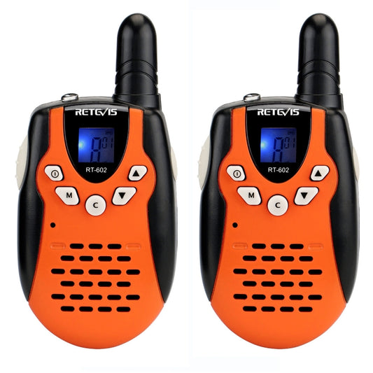 1 Pair RETEVIS RT602 0.5W EU Frequency 446.00625-446.09375MHz 8CHS Handheld Children Walkie Talkie, EU Plug, RT602 EU Plug
