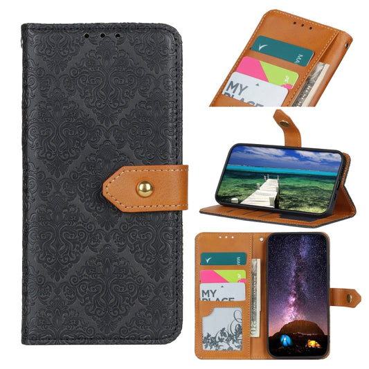 European Floral Embossed Copper Buckle Horizontal Flip PU Leather Case with Holder & Card Slots & Wallet & Photo Frame, For Xiaomi Poco M3 Pro 4G / Poco M3 Pro 5G / Redmi Note 10 5G