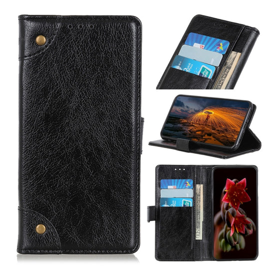 Copper Buckle Nappa Texture Horizontal Flip Leather Case with Holder & Card Slots & Wallet, For OnePlus 9R, For OPPO A54 4G, For OPPO A93 5G / A54 5G / A74 5G, For OPPO Realme 8 / Realme 8 Pro