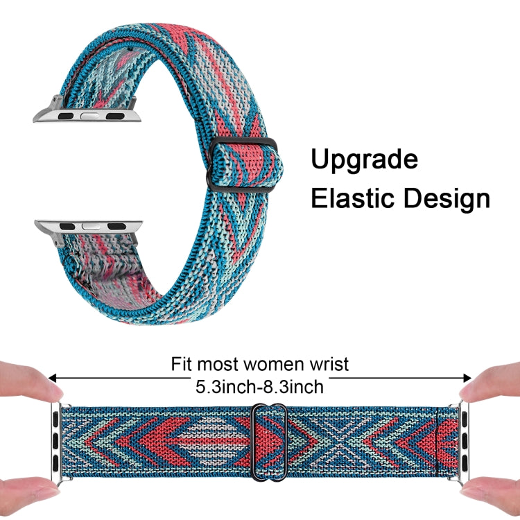Elastic Watch Strap, For Apple Watch Series 7 45mm / 6 & SE & 5 & 4 44mm / 3 & 2 & 1 42mm, For Apple Watch Series 7 41mm / 6 & SE & 5 & 4 40mm / 3 & 2 & 1 38mm, For Apple Watch Apple Watch Series 7 45mm / 6 & SE & 5 & 4 44mm / 3 & 2 & 1 42mm�����������...
