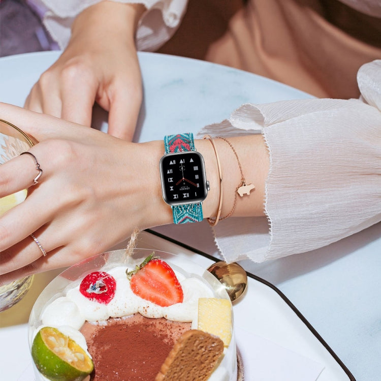 Elastic Watch Strap, For Apple Watch Series 7 45mm / 6 & SE & 5 & 4 44mm / 3 & 2 & 1 42mm, For Apple Watch Series 7 41mm / 6 & SE & 5 & 4 40mm / 3 & 2 & 1 38mm, For Apple Watch Apple Watch Series 7 45mm / 6 & SE & 5 & 4 44mm / 3 & 2 & 1 42mm�����������...