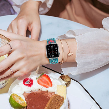 Elastic Watch Strap, For Apple Watch Series 7 45mm / 6 & SE & 5 & 4 44mm / 3 & 2 & 1 42mm, For Apple Watch Series 7 41mm / 6 & SE & 5 & 4 40mm / 3 & 2 & 1 38mm, For Apple Watch Apple Watch Series 7 45mm / 6 & SE & 5 & 4 44mm / 3 & 2 & 1 42mm�����������...